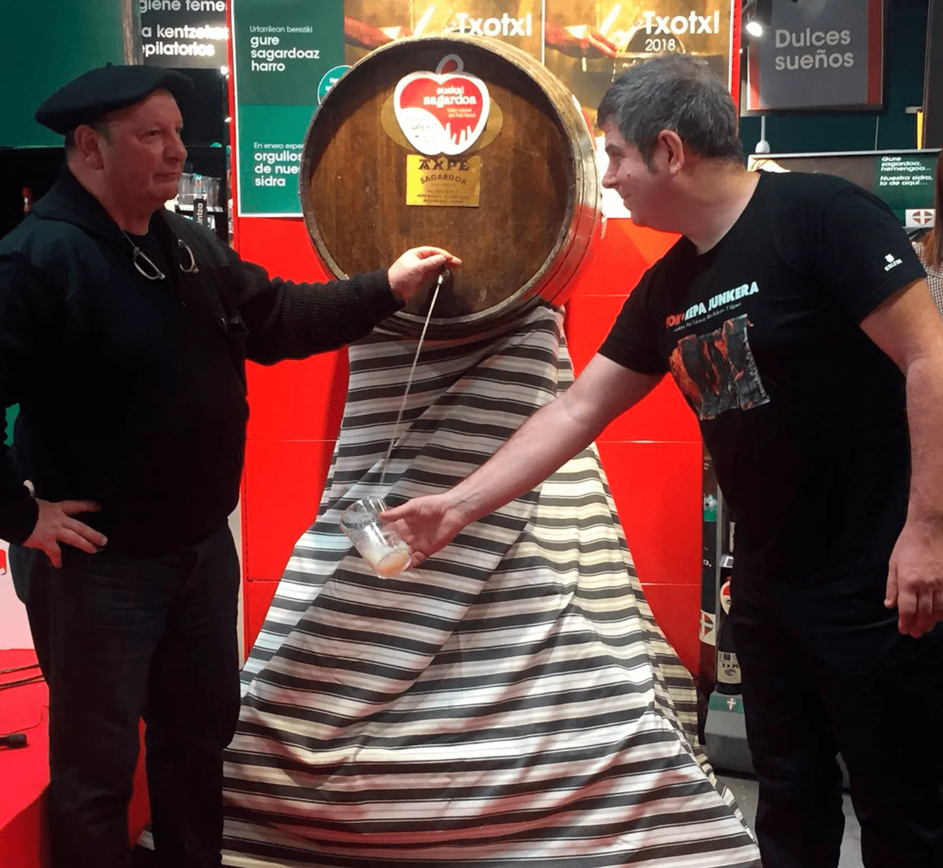 Axpe Sagardotegia, Jose Antonio, Kepa Junkera